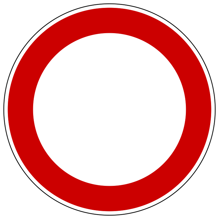 Verkehrsschild Durchfahrt verboten